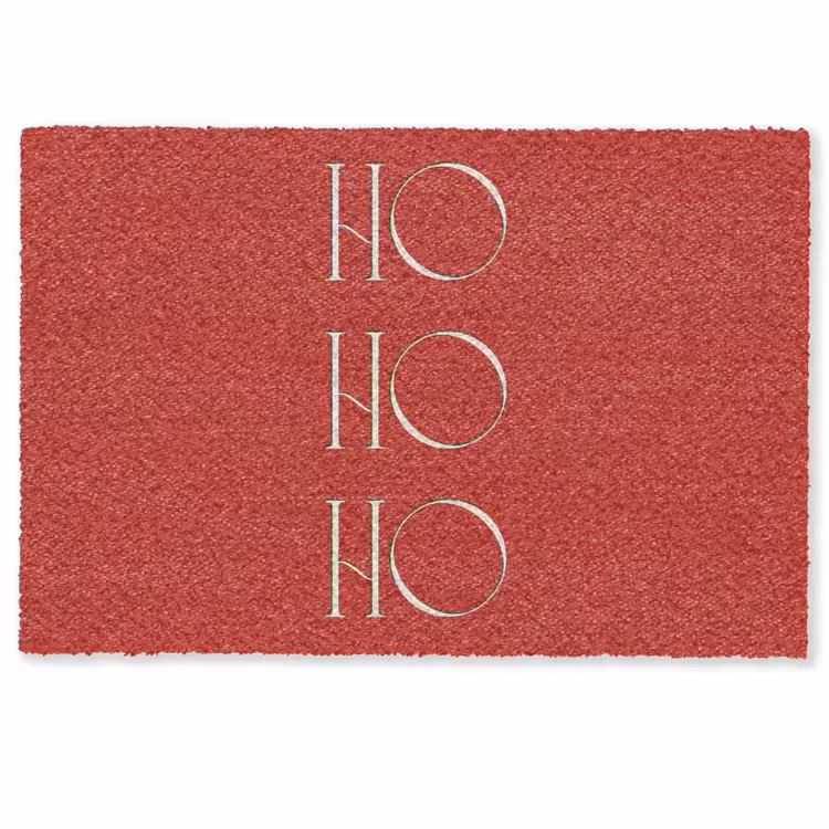 Deurmat - Tekst - Kerst - Modern - Rood — 1