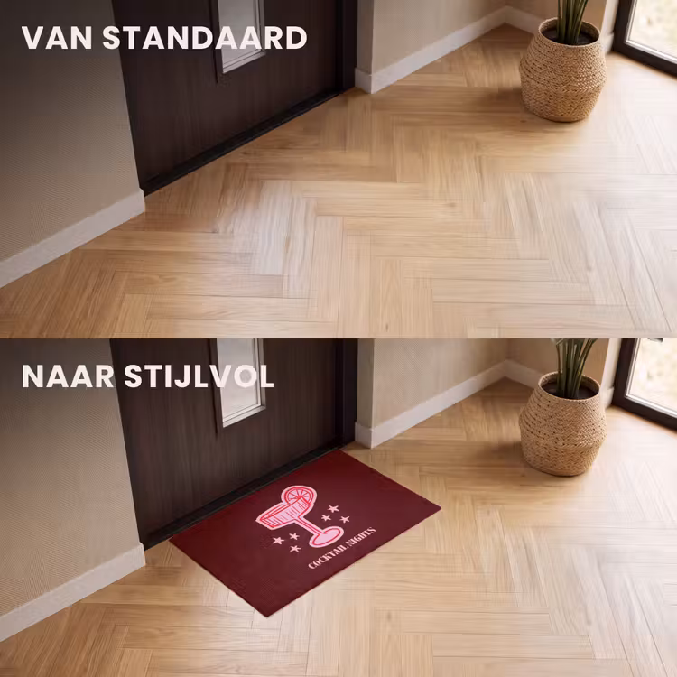 Deurmat - Cocktail - Kerst - Burgundy - Roze — 3