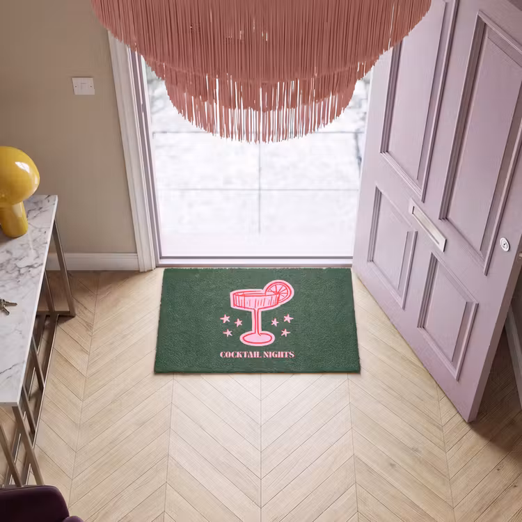 Deurmat - Cocktail - Kerst - Roze - Groen — 4