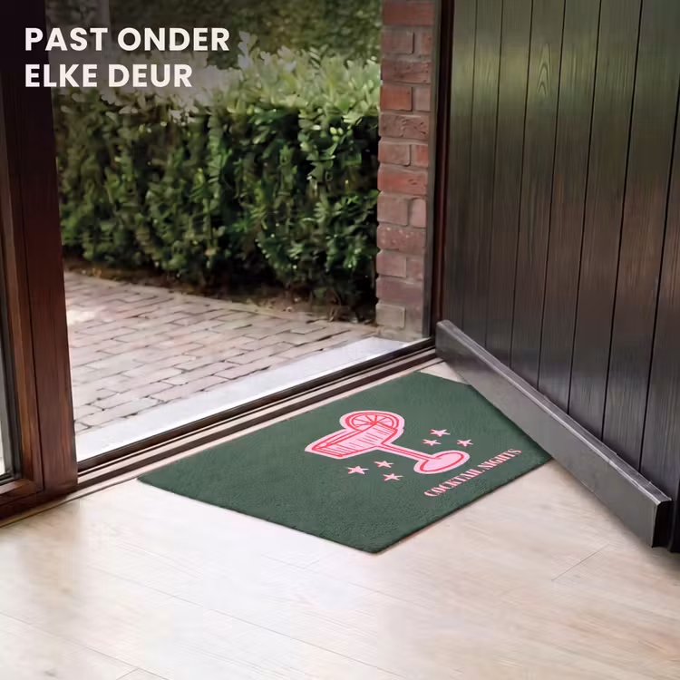 Deurmat - Cocktail - Kerst - Roze - Groen — 7