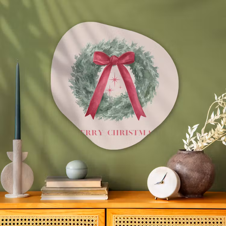 Organisch schilderij - Glas - Winter - Kerst - Tekst — 2