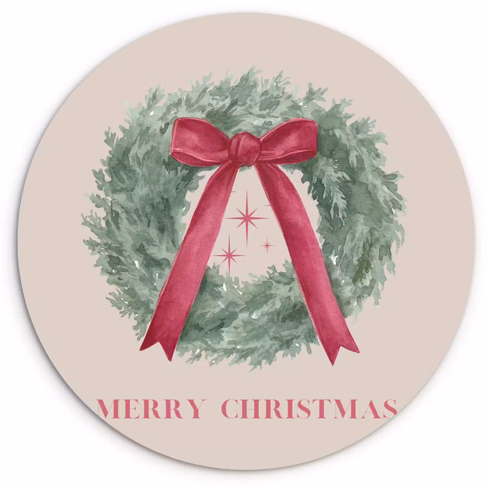 Wandcirkel - Glas - Winter - Kerst - Tekst — 1