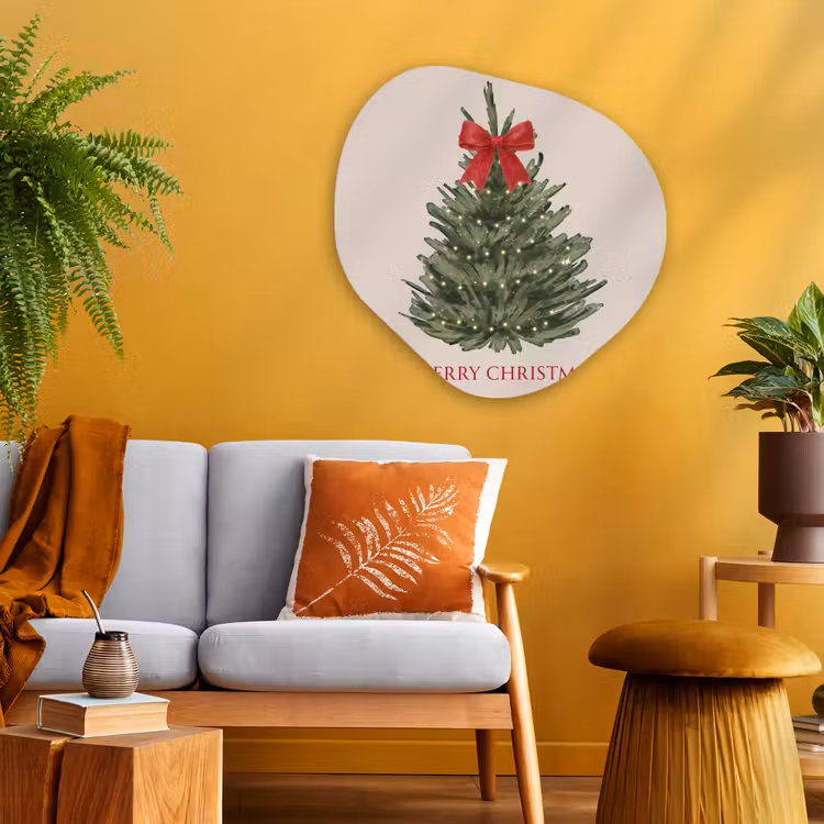 Organisch schilderij - Glas - Tekst - Kerst - Kerstboom — 3