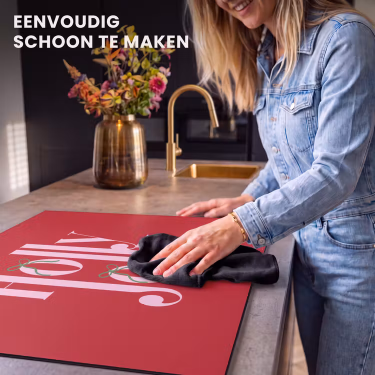 Inductie beschermer - Kerst - Roze - Rood - Tekst — 6