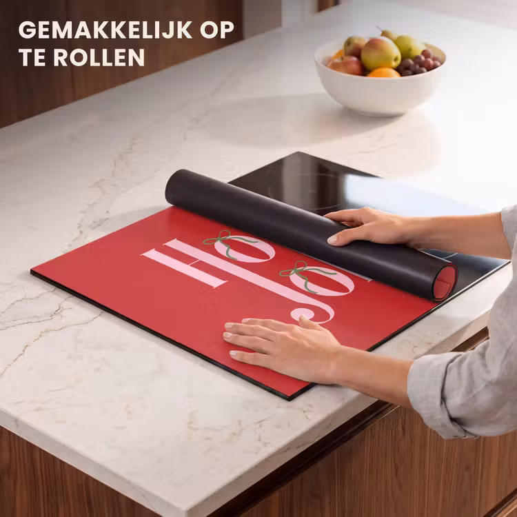 Inductie beschermer - Kerst - Roze - Rood - Tekst — 7