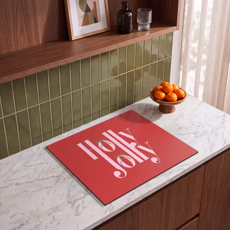 Inductie beschermer - Kerst - Roze - Rood - Tekst — 8