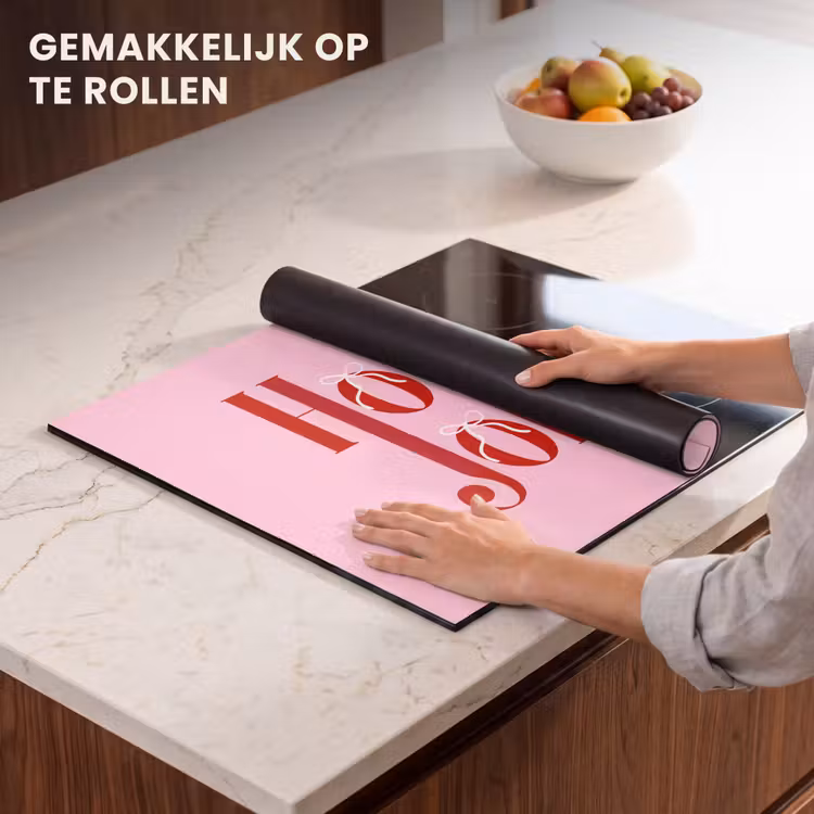 Inductie beschermer - Kerst - Tekst - Rood - Roze — 7