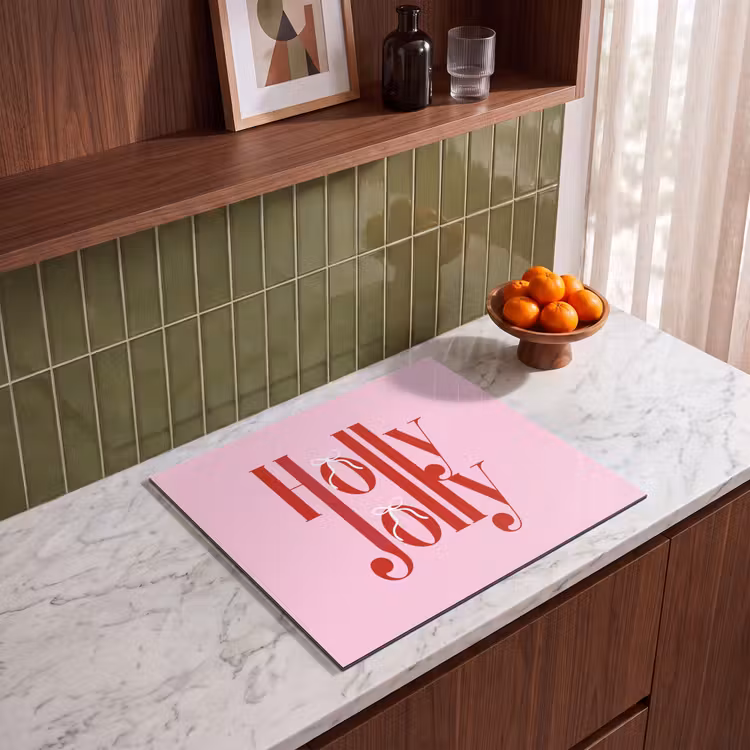 Inductie beschermer - Kerst - Tekst - Rood - Roze — 8