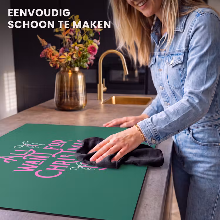 Inductie beschermer - Kerst - Tekst - Roze - Groen — 6