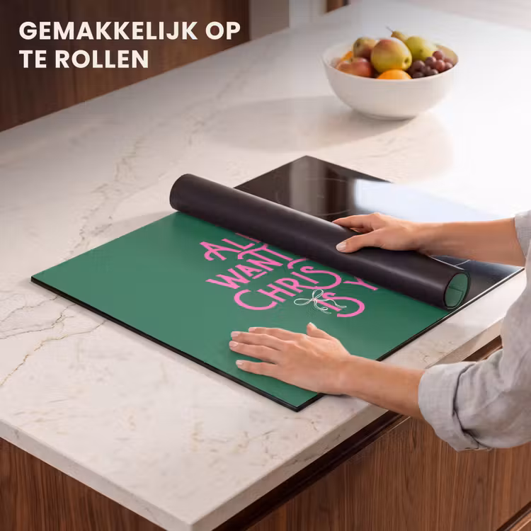 Inductie beschermer - Kerst - Tekst - Roze - Groen — 7