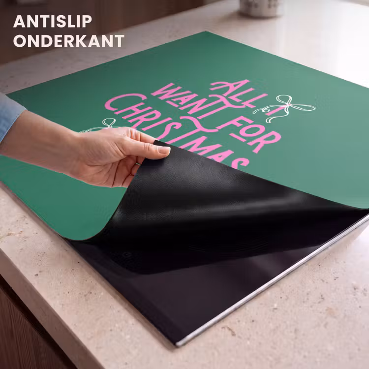 Inductie beschermer - Kerst - Tekst - Roze - Groen — 9