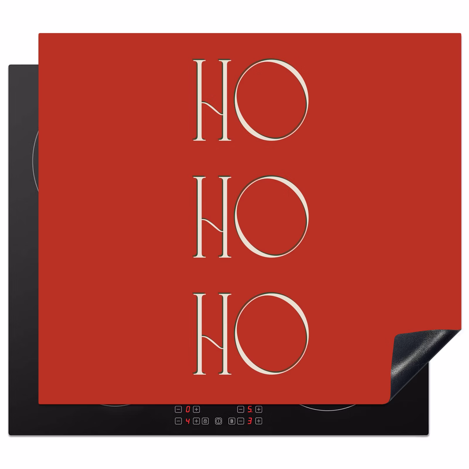 Inductie beschermer - Tekst - Kerst - Modern - Rood — 1