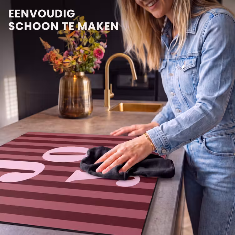 Inductie beschermer - Joy - Kerst - Tekst - Roze — 6