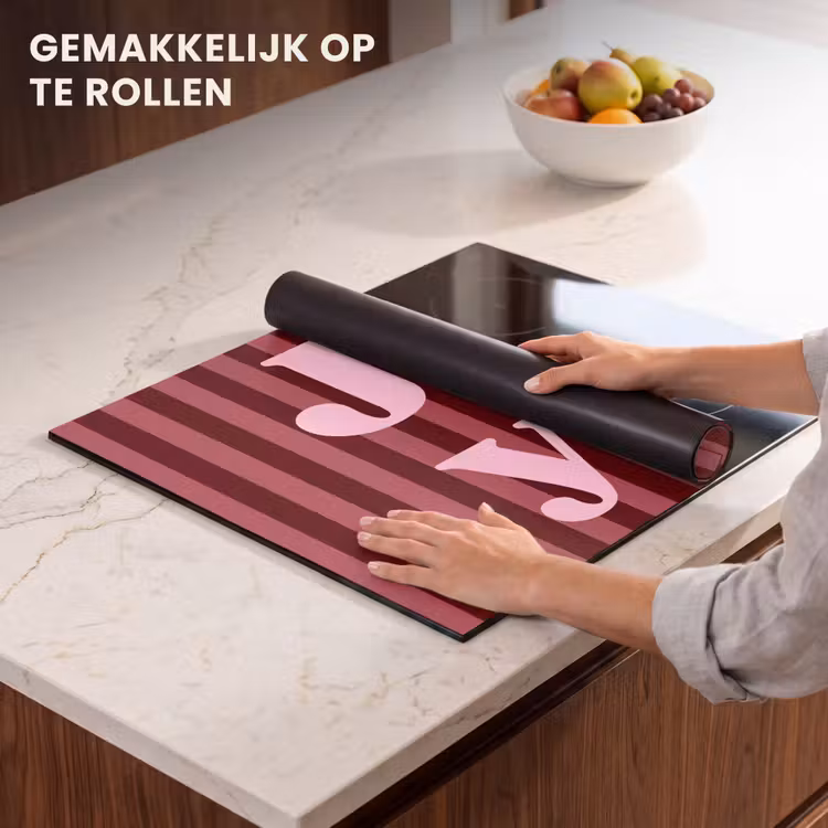Inductie beschermer - Joy - Kerst - Tekst - Roze — 7