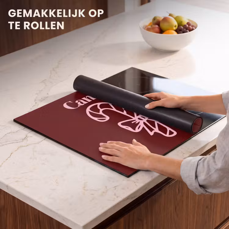 Inductie beschermer - Kerst - Snoep - Tekst - Roze — 7