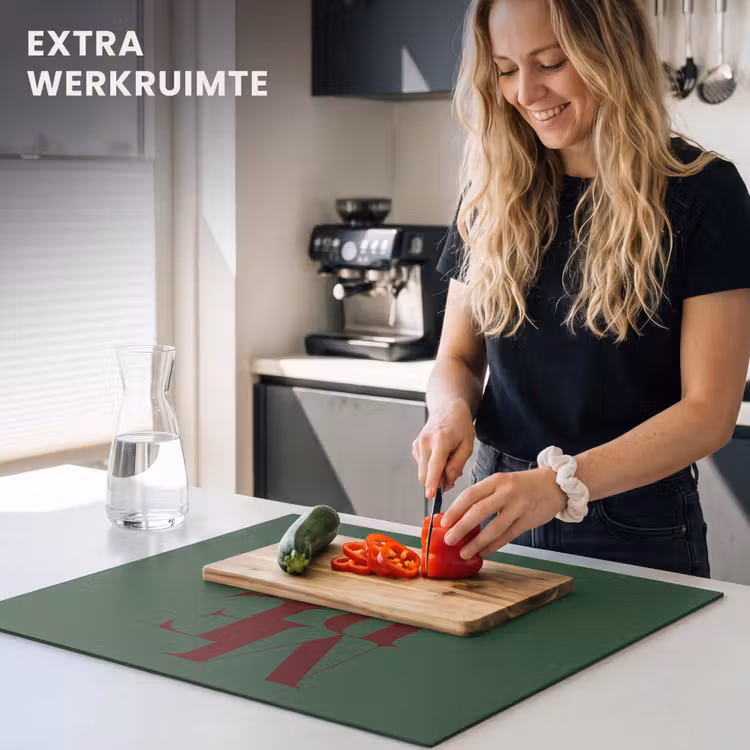 Inductie beschermer - Merry - Tekst - Groen - Kerst — 4