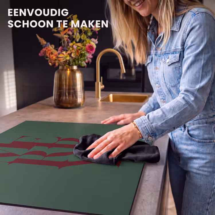 Inductie beschermer - Merry - Tekst - Groen - Kerst — 6