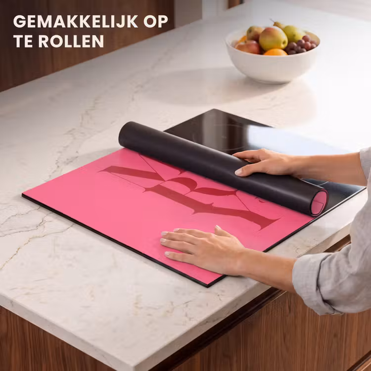 Inductie beschermer - Merry - Tekst - Kerst - Roze — 7