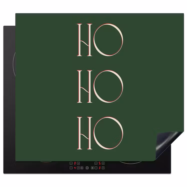 Inductie beschermer - Tekst - Kerst - Modern - Groen — 1