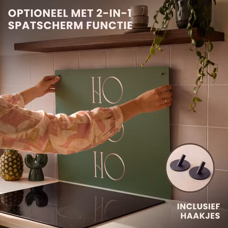 Inductie beschermer - Tekst - Kerst - Modern - Groen — 10