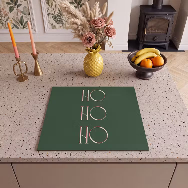 Inductie beschermer - Tekst - Kerst - Modern - Groen — 2