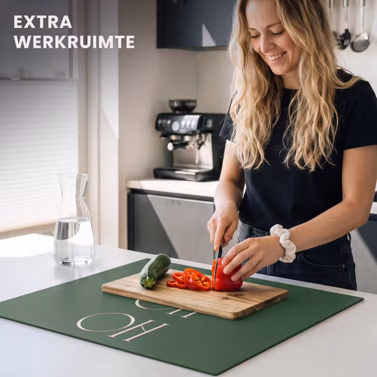 Inductie beschermer - Tekst - Kerst - Modern - Groen — 4