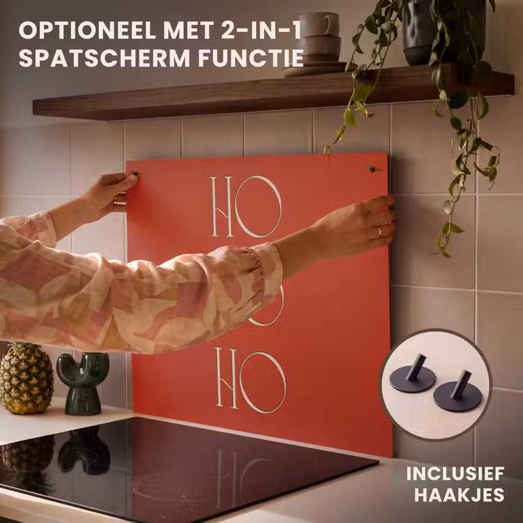 Inductie beschermer - Tekst - Kerst - Modern - Rood — 10