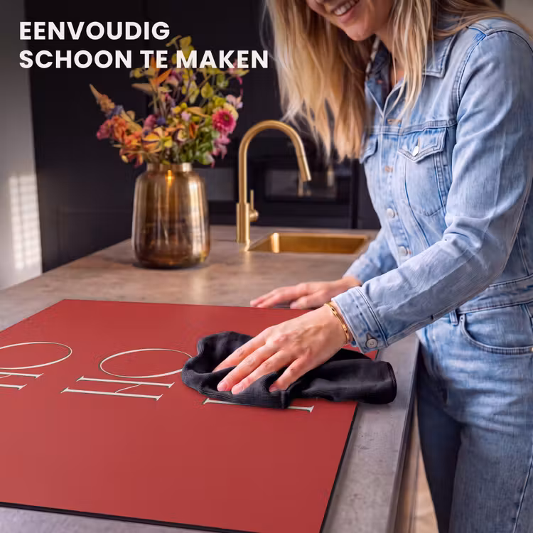 Inductie beschermer - Tekst - Kerst - Modern - Rood — 6