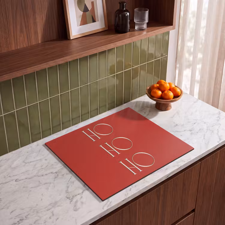 Inductie beschermer - Tekst - Kerst - Modern - Rood — 8