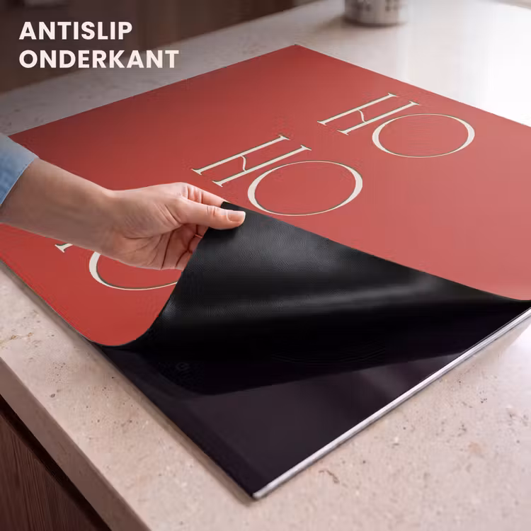 Inductie beschermer - Tekst - Kerst - Modern - Rood — 9