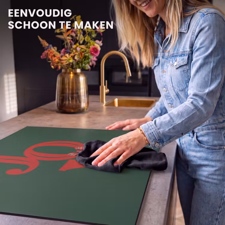 Inductie beschermer - Tekst - Kerst - Rood — 6