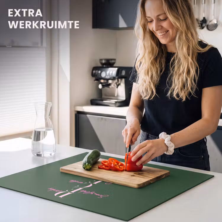 Inductie beschermer - December - Tekst - Kerst - Groen — 4