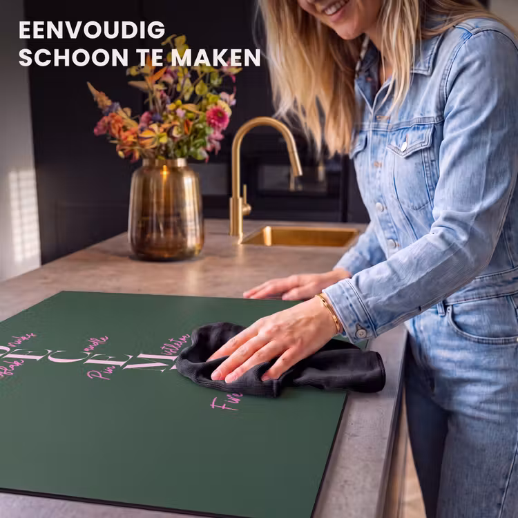 Inductie beschermer - December - Tekst - Kerst - Groen — 6