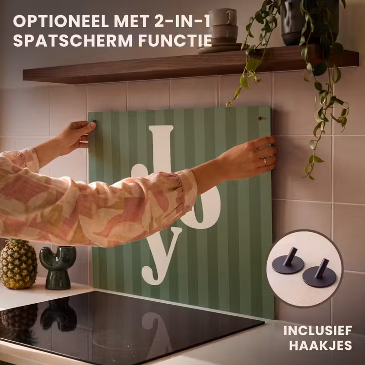 Inductie beschermer - Joy - Kerst - Tekst - Groen — 10