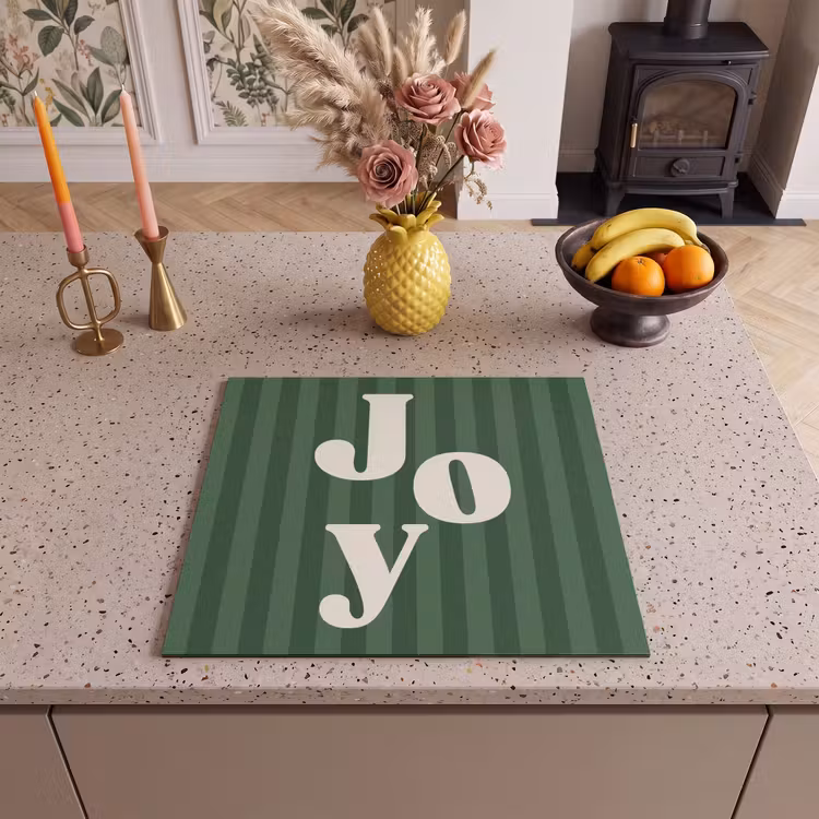 Inductie beschermer - Joy - Kerst - Tekst - Groen — 2