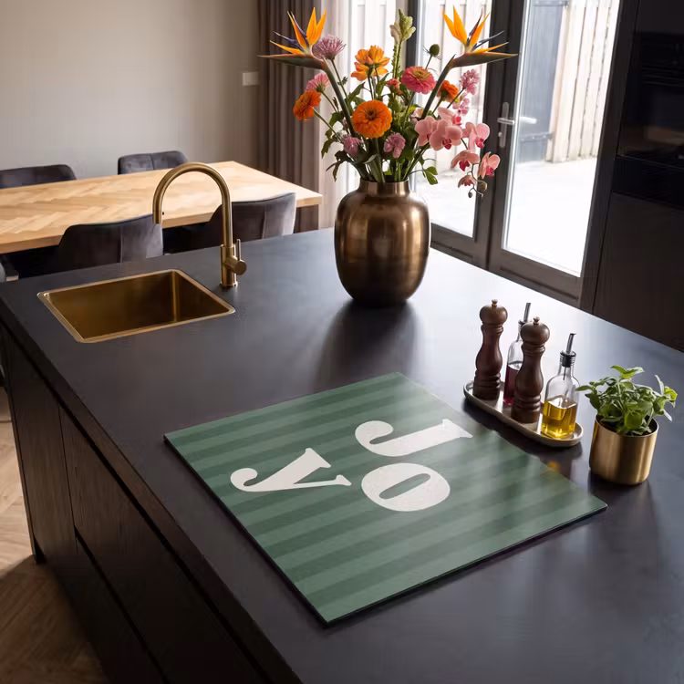 Inductie beschermer - Joy - Kerst - Tekst - Groen — 5