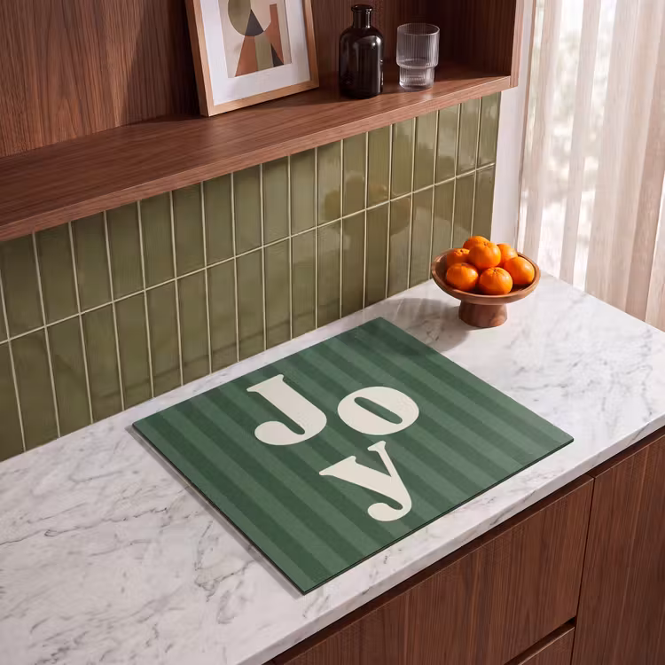 Inductie beschermer - Joy - Kerst - Tekst - Groen — 8