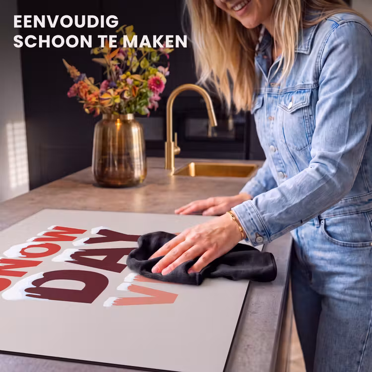 Inductie beschermer - Sneeuw - Kerst - Tekst - Rood — 6