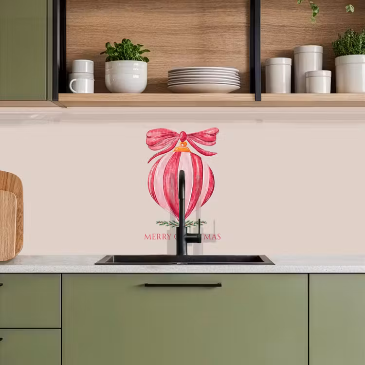 Keuken achterwand - Kerst - Kerstbal - Tekst — 5