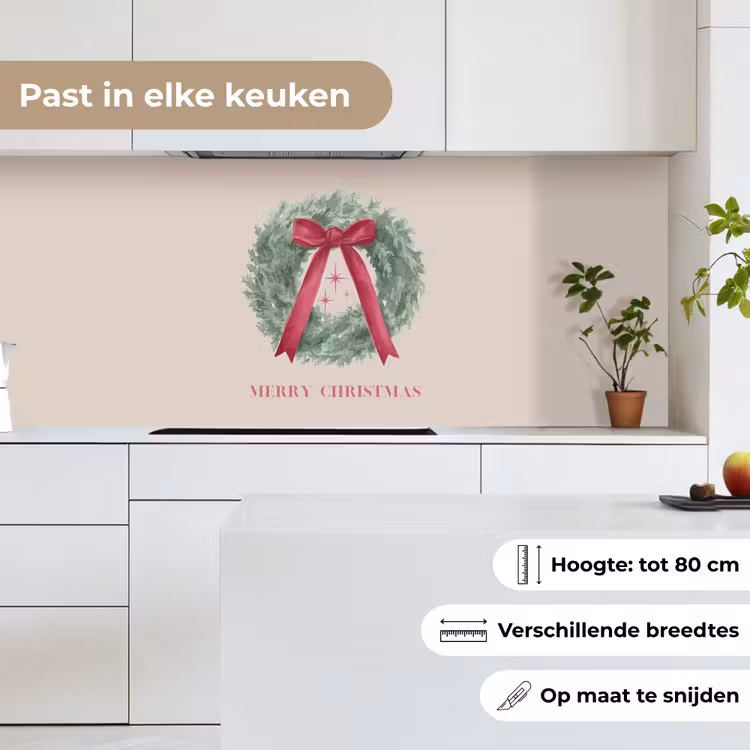 Keuken achterwand - Winter - Kerst - Tekst — 4