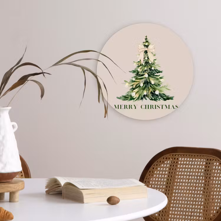 Muurcirkel - Kerst - Kerstboom - Tekst — 4
