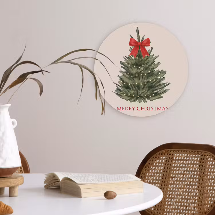 Muurcirkel - Tekst - Kerst - Kerstboom — 4