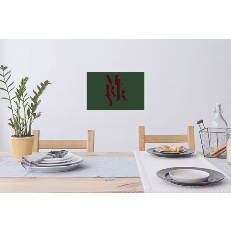 Muursticker - Merry - Tekst - Groen - Kerst — 3