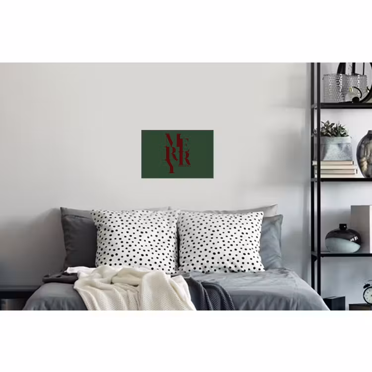 Muursticker - Merry - Tekst - Groen - Kerst — 5