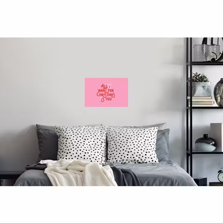 Muursticker - Tekst - Kerst - Roze - Rood — 5