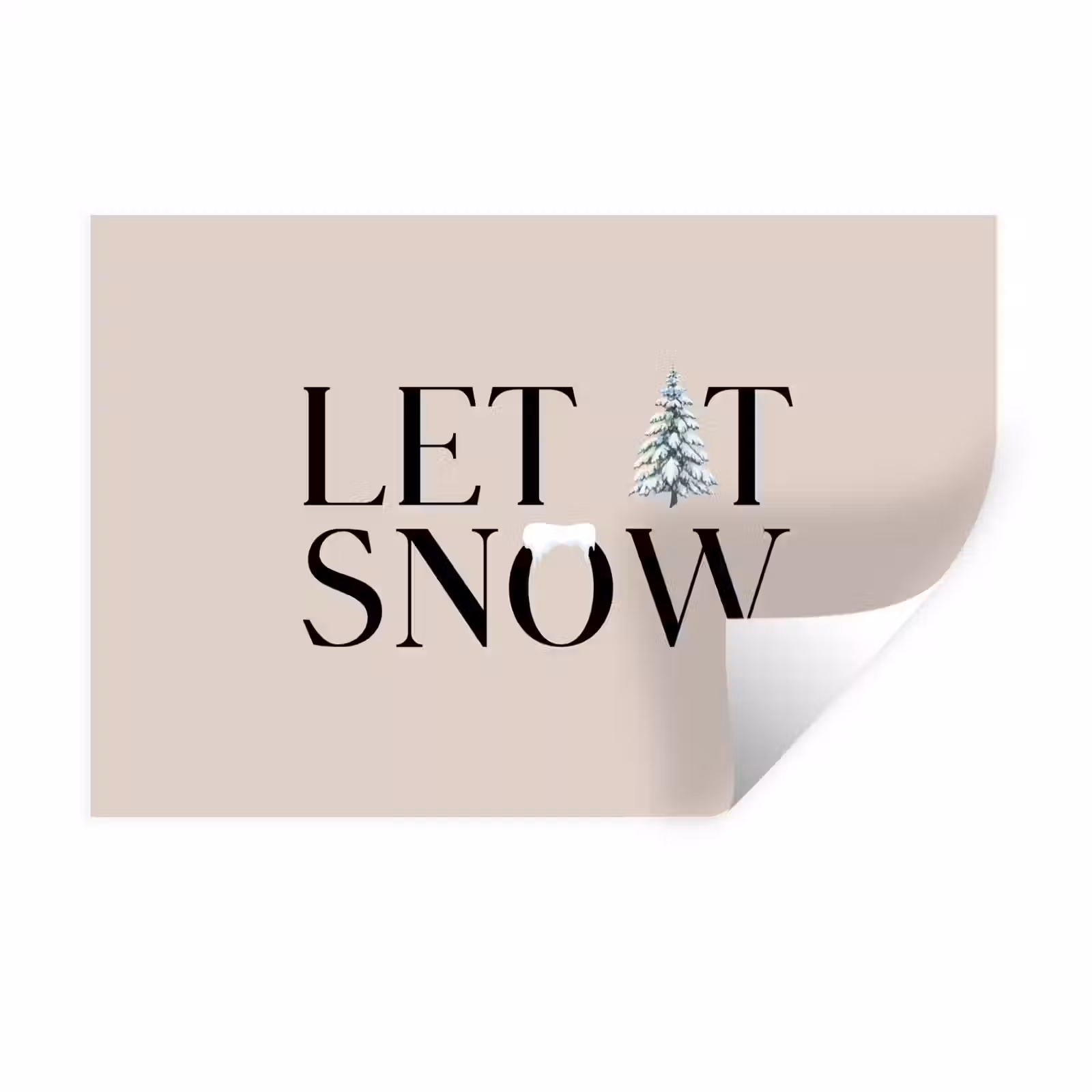 Muursticker - Tekst - Kerst - Sneeuw — 1