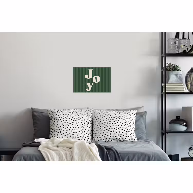 Muursticker - Joy - Kerst - Tekst - Groen — 5