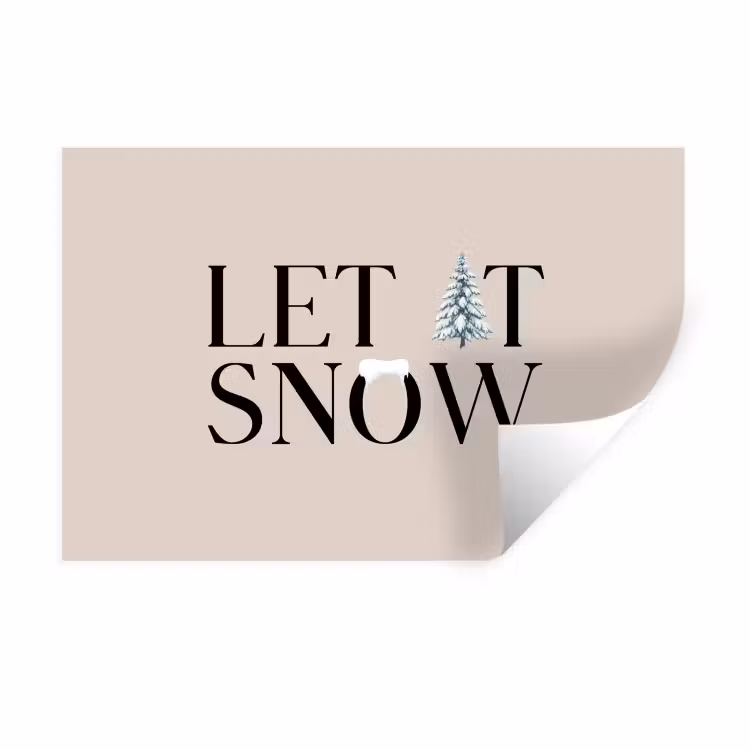 Muursticker - Tekst - Kerst - Sneeuw — 1