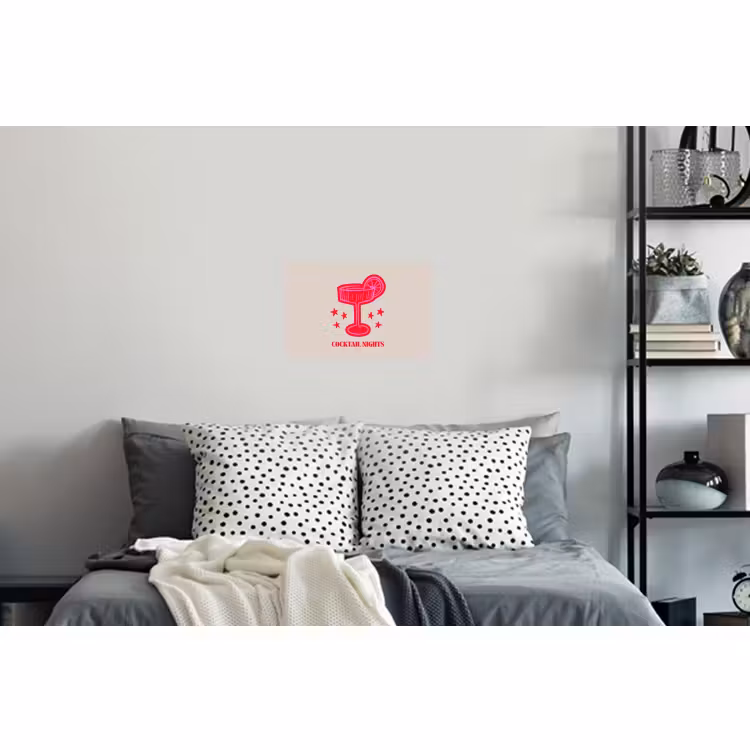 Muursticker - Cocktail - Kerst - Beige - Roze — 5