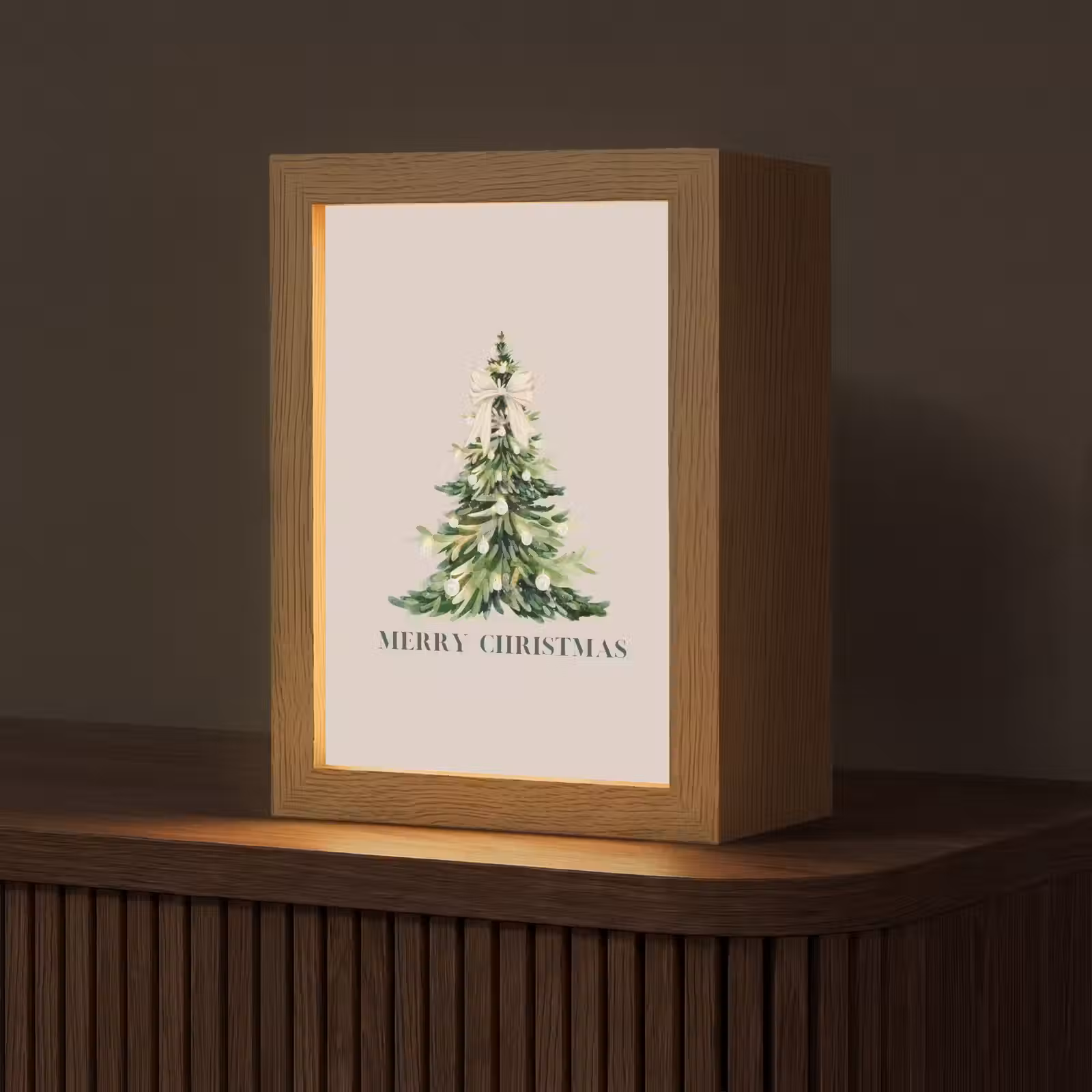 Gepersonaliseerde Lightbox - Kerst - Kerstboom - Tekst — 1